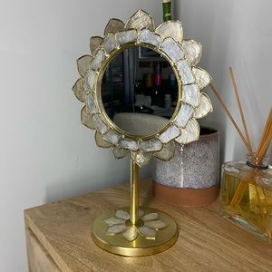 ANTHROPOLOGIE Penny Ombre Capiz Vanity Mirror